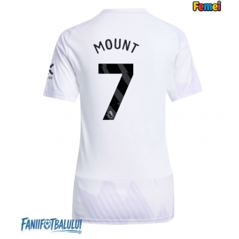 Manchester United Mason Mount #7 Tricou Fotbal Replică 2025-26 Femei Deplasare